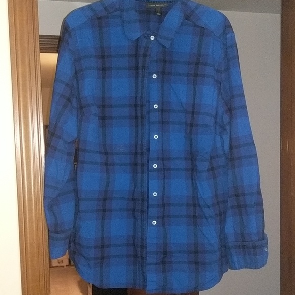 Lane Bryant Tops - Lane Bryant Blue & Purple Plaid Button Down Lane Bryant Tops - Lane Bryant Blue & Purple Plaid Button Down